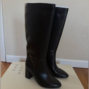 Under the Knee Heeled Boots with Memory Foam